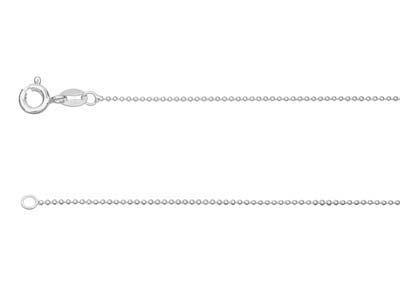 Catena A Palline 1 Mm, 45 Cm, Argento 925