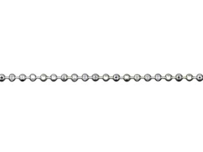 Catena A Sfere Diamantate 1 Mm, 45 Cm, Argento 925 925 - Immagine Standard - 3