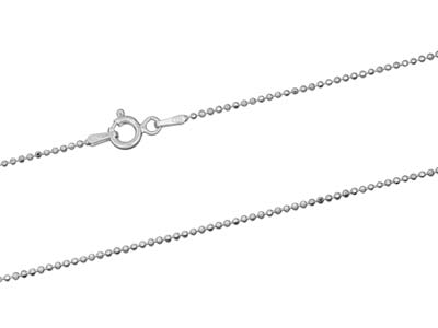 Catena A Sfere Diamantate 1,2 Mm, 45 Cm, Argento 925 925 - Immagine Standard - 2