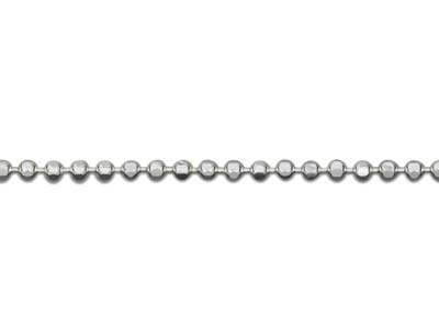 Catena A Sfere Diamantate 1,2 Mm, 45 Cm, Argento 925 925 - Immagine Standard - 3