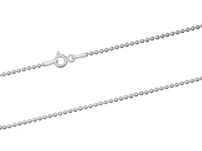 Catena A Palline 1,5 Mm, 40 Cm, Argento 925 - Immagine Standard - 2