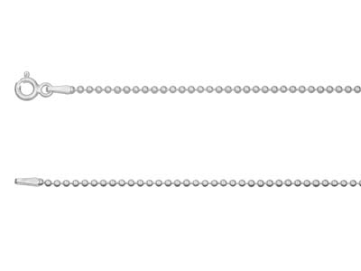 Catena A Palline 1,5 Mm, 45 Cm, Argento 925
