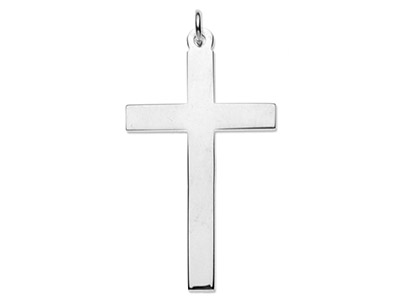 Croce Latina Semplice N.15, Argento 925