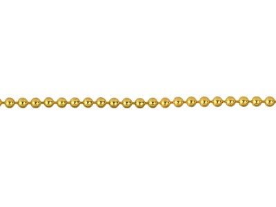 Catena A Sfera Piena A Metro, 1,2 Mm, Oro Da 12 Ct - Immagine Standard - 1