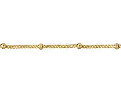 Catena A Maglie Saturno 1 Mm, Gold Filled