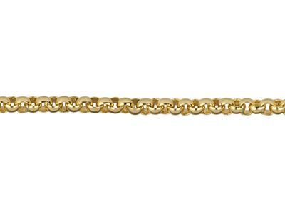 Catena Belcher Piena A Metro, 2 Mm, Oro Da 14 Ct