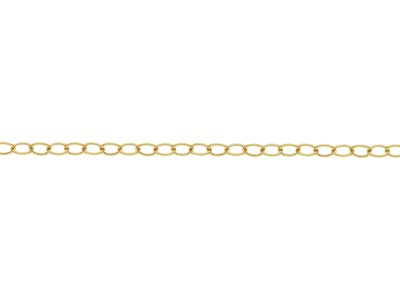 Catenina Semplice A Metro, 2,2 mm, Oro Antico - Immagine Standard - 1