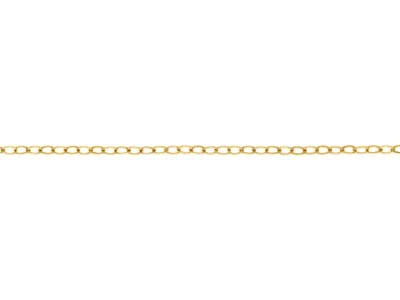 Catena A Maglie Forat Martellata Da 1,30 Mm, Gold Filled