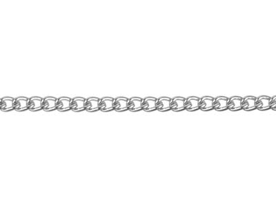 Catena A Maglie Gourmette 2,8 Mm, Lunghezza 1 Metro, Argento
