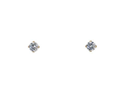 Orecchini In Ossido Di Zirconio 4 Mm, Gold Filled - Immagine Standard - 1