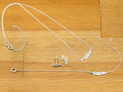 Bracciale Piuma, 18 Cm, Argento 925 - Immagine Standard - 3