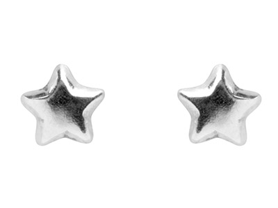 Orecchini A Perno A Forma Di Stella, Argento 925 - Immagine Standard - 1
