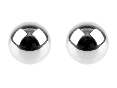 Orecchini A Sfera Da 3 Mm, Argento 925