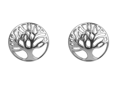 Orecchini Albero Della Vita 12,5mm,argento 925