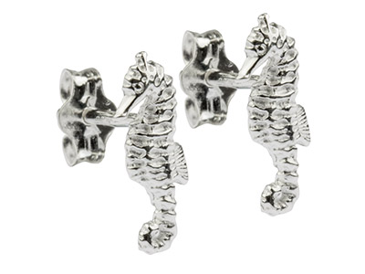 Orecchini Cavalluccio Marino, Argento 925 - Immagine Standard - 2