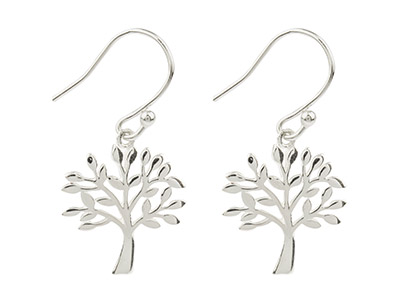 Orecchini Albero Della Vita 16,7 Mm, Argento 925
