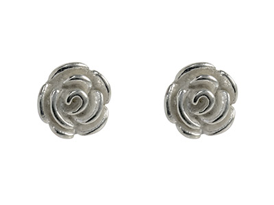 Orecchini Rosa, Argento 925 - Immagine Standard - 1