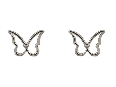 Orecchini A Farfalla, Argento 925 - Immagine Standard - 1