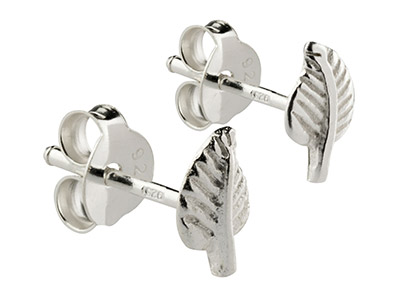 Orecchini Foglia, Argento 925 - Immagine Standard - 2