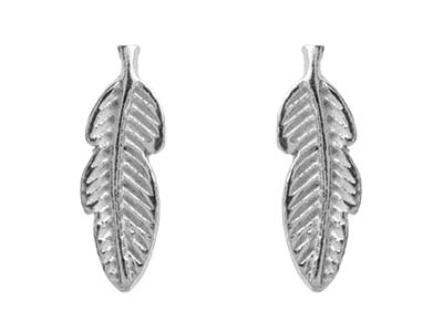 Orecchini Piuma 10,70 Mm, Argento 925