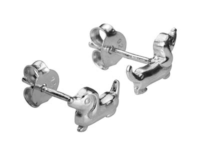 Orecchini Bassotto, Argento 925 - Immagine Standard - 2