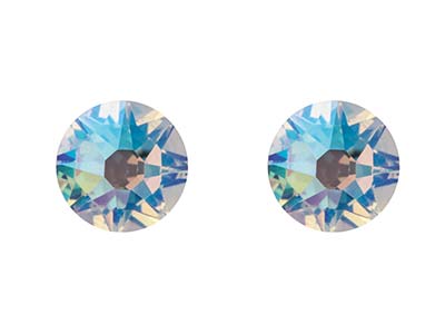 Orecchini In Cristallo Da 6 Mm, Argento 925