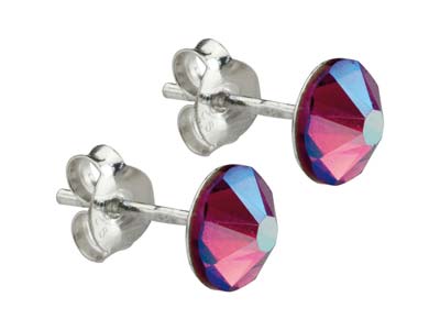 St Sil Fuschia Shimmer Earrings - Immagine Standard - 2