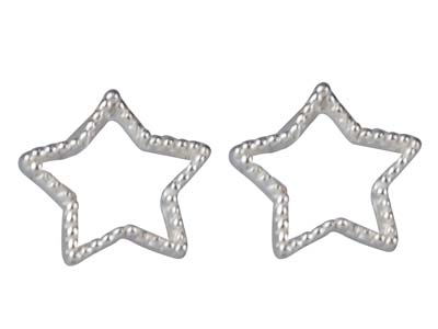 Orecchini-A-Stella,-Argento-925