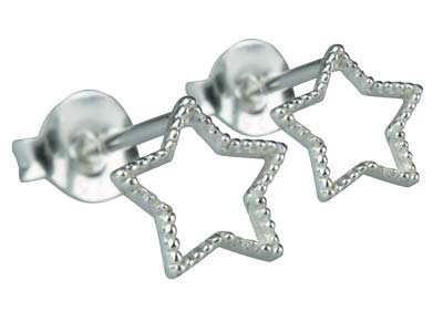 Orecchini A Stella, Argento 925 - Immagine Standard - 2
