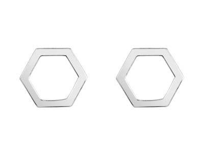 Orecchini A Nido D'ape, Argento 925 - Immagine Standard - 1