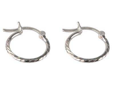 Creoli Intrecciati 12 Mm, Argento 925