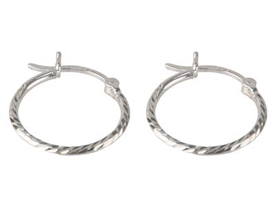 Creoli Intrecciati 15 Mm, Argento 925