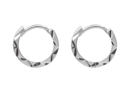 Creoli Martellati, Argento 925, Coppia - Immagine Standard - 2