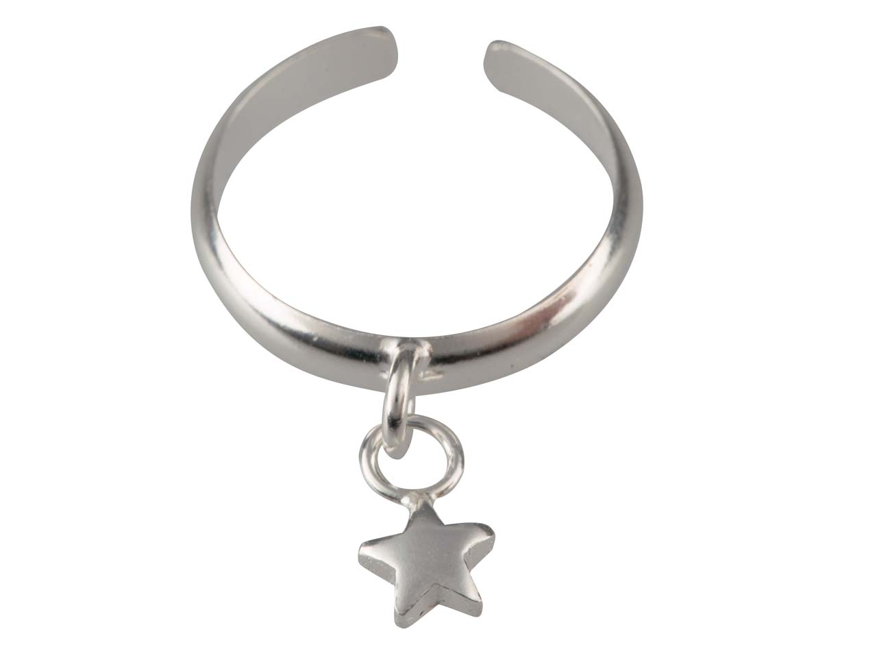 Anello Per Dita Dei Piedi, Charm Con Motivo A Stella, Argento 925