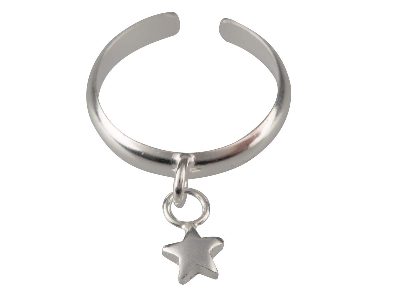 Anello Da Piede In Argento 925 Con Charm A Forma Di Stella