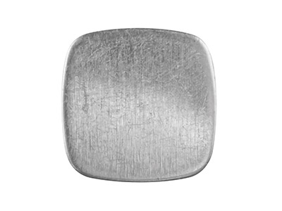Ebauche Flan Quadrato Cuscino 12,80mm, Argento 925 100 Argento Riciclato