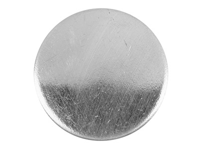 Sbozzo Di Flan Rotondo 18 X 1 Mm, Argento Fino Semi-duro 100 Argento Riciclato